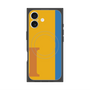 プレミアムスクエアケース with MagSafe［ オリジナル - initial color line - I orange ］