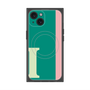 プレミアムスクエアケース with MagSafe［ オリジナル - initial color line - I green ］