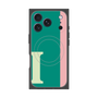 プレミアムスクエアケース with MagSafe［ オリジナル - initial color line - I green ］