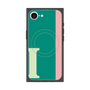 プレミアムスクエアケース with MagSafe［ オリジナル - initial color line - I green ］