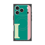 プレミアムスクエアケース with MagSafe［ オリジナル - initial color line - I green ］