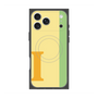 プレミアムスクエアケース with MagSafe［ オリジナル - initial color line - I yellow ］