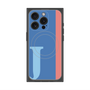プレミアムスクエアケース with MagSafe［ オリジナル - initial color line - J blue ］