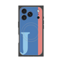 プレミアムスクエアケース with MagSafe［ オリジナル - initial color line - J blue ］