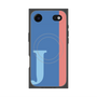 プレミアムスクエアケース with MagSafe［ オリジナル - initial color line - J blue ］