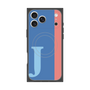 プレミアムスクエアケース with MagSafe［ オリジナル - initial color line - J blue ］