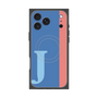 プレミアムスクエアケース with MagSafe［ オリジナル - initial color line - J blue ］