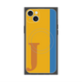 プレミアムスクエアケース with MagSafe［ オリジナル - initial color line - J orange ］