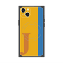 プレミアムスクエアケース with MagSafe［ オリジナル - initial color line - J orange ］