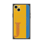 プレミアムスクエアケース with MagSafe［ オリジナル - initial color line - J orange ］
