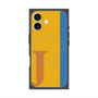 プレミアムスクエアケース with MagSafe［ オリジナル - initial color line - J orange ］