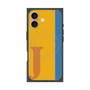 プレミアムスクエアケース with MagSafe［ オリジナル - initial color line - J orange ］