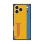 プレミアムスクエアケース with MagSafe［ オリジナル - initial color line - J orange ］