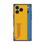 プレミアムスクエアケース with MagSafe［ オリジナル - initial color line - J orange ］