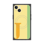プレミアムスクエアケース with MagSafe［ オリジナル - initial color line - J yellow ］