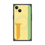 プレミアムスクエアケース with MagSafe［ オリジナル - initial color line - J yellow ］