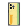 プレミアムスクエアケース with MagSafe［ オリジナル - initial color line - J yellow ］