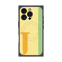 プレミアムスクエアケース with MagSafe［ オリジナル - initial color line - J yellow ］