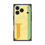 プレミアムスクエアケース with MagSafe［ オリジナル - initial color line - J yellow ］