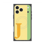 プレミアムスクエアケース with MagSafe［ オリジナル - initial color line - J yellow ］