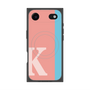 プレミアムスクエアケース with MagSafe［ オリジナル - initial color line - K pink ］