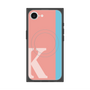 プレミアムスクエアケース with MagSafe［ オリジナル - initial color line - K pink ］