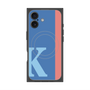 プレミアムスクエアケース with MagSafe［ オリジナル - initial color line - K blue ］