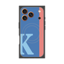 プレミアムスクエアケース with MagSafe［ オリジナル - initial color line - K blue ］