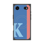 プレミアムスクエアケース with MagSafe［ オリジナル - initial color line - K blue ］