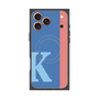 プレミアムスクエアケース with MagSafe［ オリジナル - initial color line - K blue ］