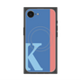 プレミアムスクエアケース with MagSafe［ オリジナル - initial color line - K blue ］
