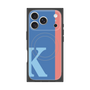 プレミアムスクエアケース with MagSafe［ オリジナル - initial color line - K blue ］