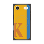 プレミアムスクエアケース with MagSafe［ オリジナル - initial color line - K orange ］