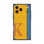 プレミアムスクエアケース with MagSafe［ オリジナル - initial color line - K orange ］