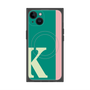 プレミアムスクエアケース with MagSafe［ オリジナル - initial color line - K green ］
