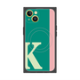 プレミアムスクエアケース with MagSafe［ オリジナル - initial color line - K green ］
