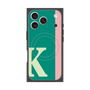 プレミアムスクエアケース with MagSafe［ オリジナル - initial color line - K green ］