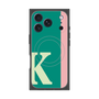 プレミアムスクエアケース with MagSafe［ オリジナル - initial color line - K green ］