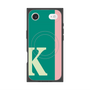 プレミアムスクエアケース with MagSafe［ オリジナル - initial color line - K green ］