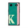プレミアムスクエアケース with MagSafe［ オリジナル - initial color line - K green ］