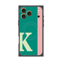 プレミアムスクエアケース with MagSafe［ オリジナル - initial color line - K green ］