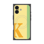 プレミアムスクエアケース with MagSafe［ オリジナル - initial color line - K yellow ］