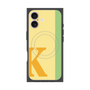 プレミアムスクエアケース with MagSafe［ オリジナル - initial color line - K yellow ］
