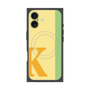プレミアムスクエアケース with MagSafe［ オリジナル - initial color line - K yellow ］