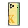 プレミアムスクエアケース with MagSafe［ オリジナル - initial color line - K yellow ］