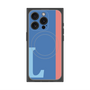 プレミアムスクエアケース with MagSafe［ オリジナル - initial color line - L blue ］