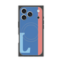 プレミアムスクエアケース with MagSafe［ オリジナル - initial color line - L blue ］