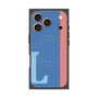 プレミアムスクエアケース with MagSafe［ オリジナル - initial color line - L blue ］