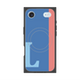 プレミアムスクエアケース with MagSafe［ オリジナル - initial color line - L blue ］