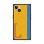 プレミアムスクエアケース with MagSafe［ オリジナル - initial color line - L orange ］